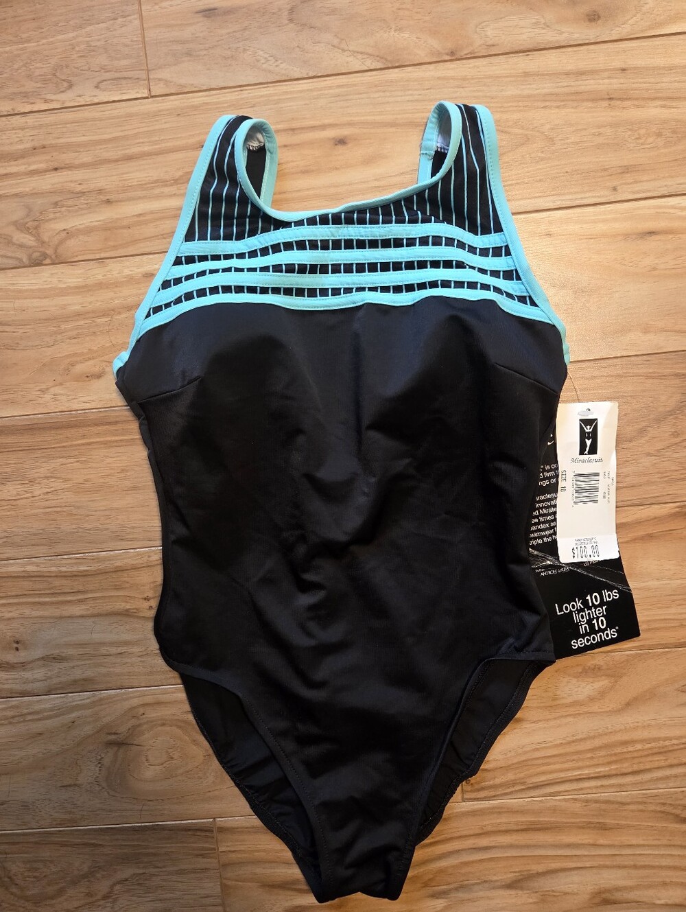 NWT Miraclesuit One-Piece Shaping Swimsuit Size 10